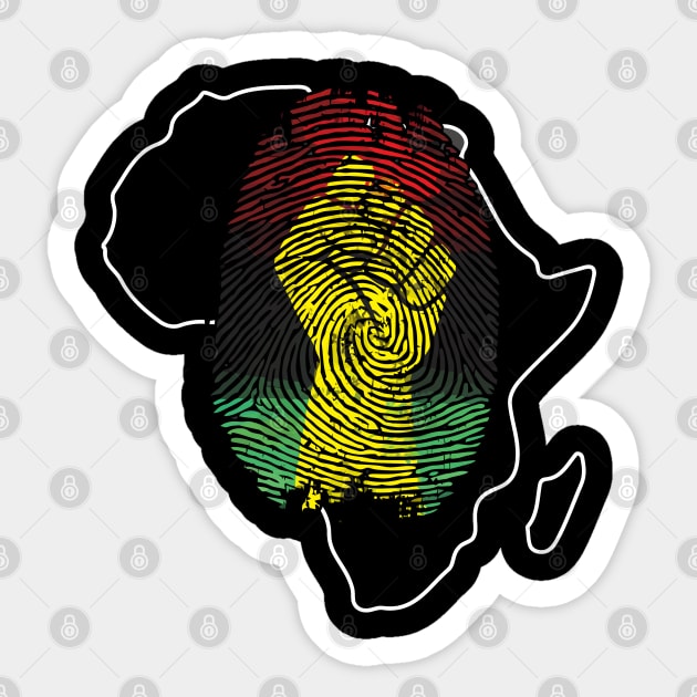 African Pride Fingerprint Black History Sticker by tanambos